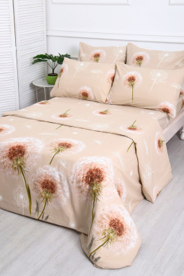 Пододеяльник перкаль Лето молочно-бежевый